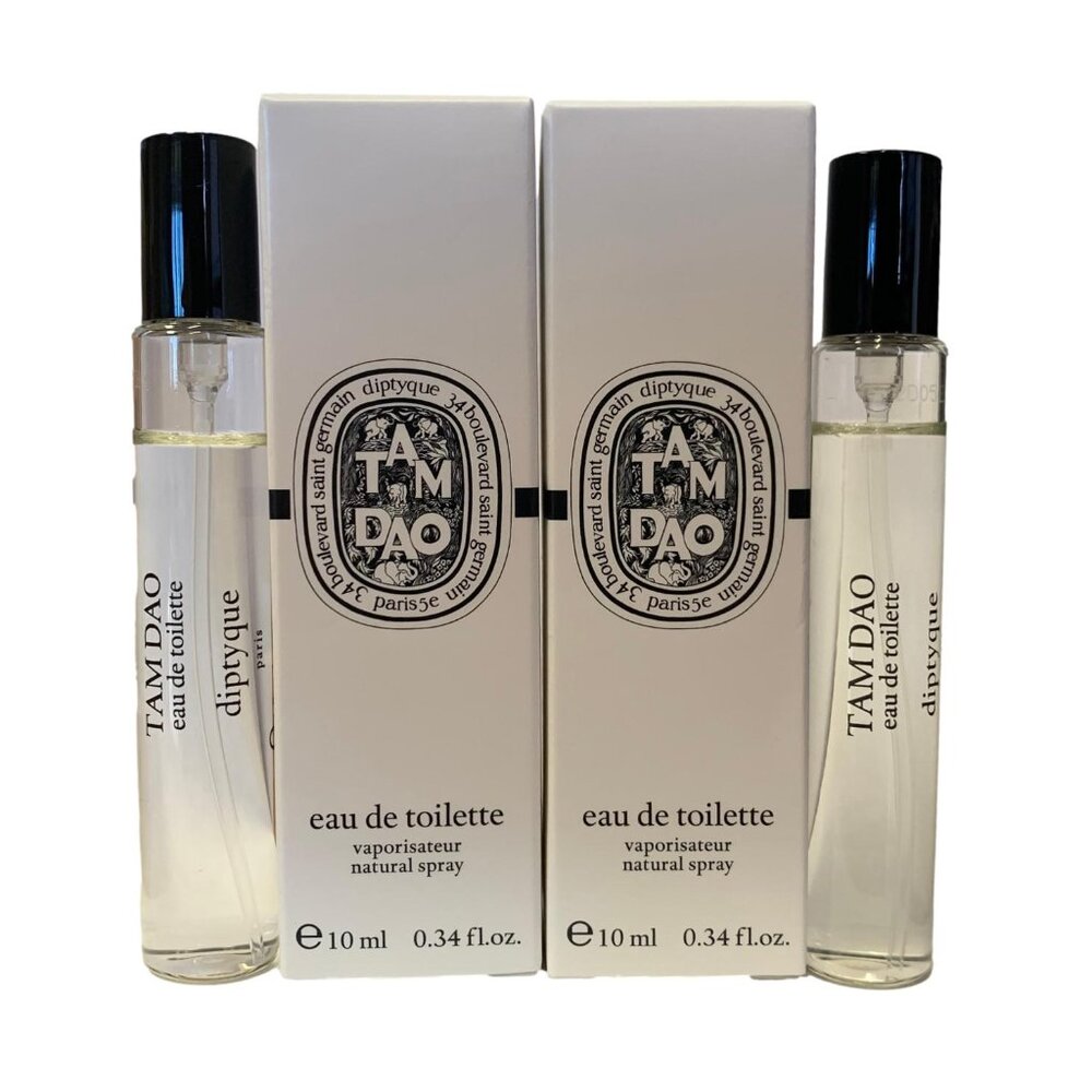 Diptyque 2 Piece Tam Dao Eau de Toilette Travel Spray 0.34oz/10 ml each